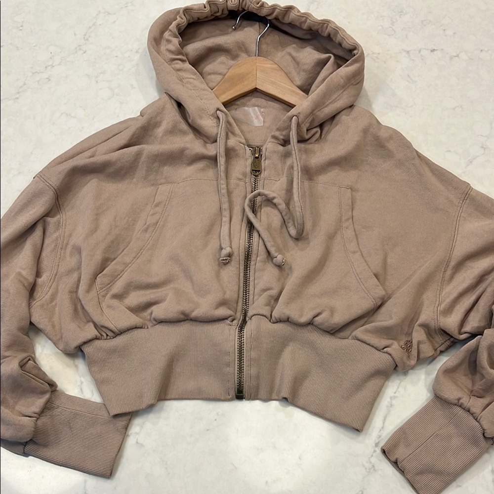 Free People Movement full zip sweatshirt size small